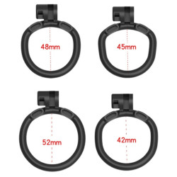 CockLock Cage de chasteté Flat Zone 2.5cm Noire